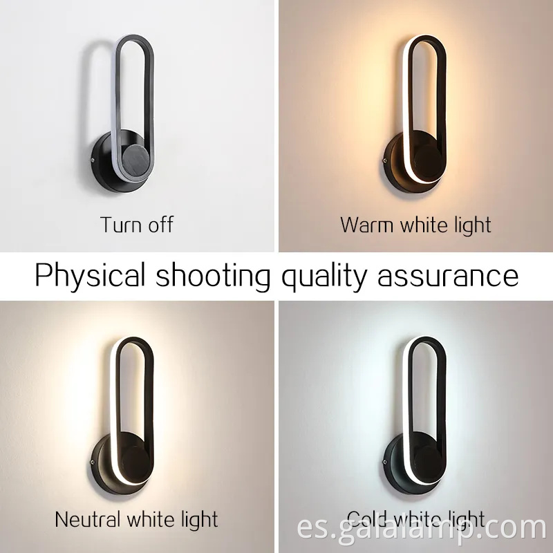 Luz de pared LED elegante para espacios de lectura acogedores